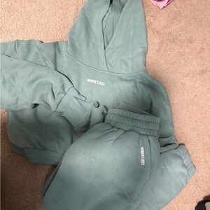 Women's Best Green Hoodie and Joggers Set